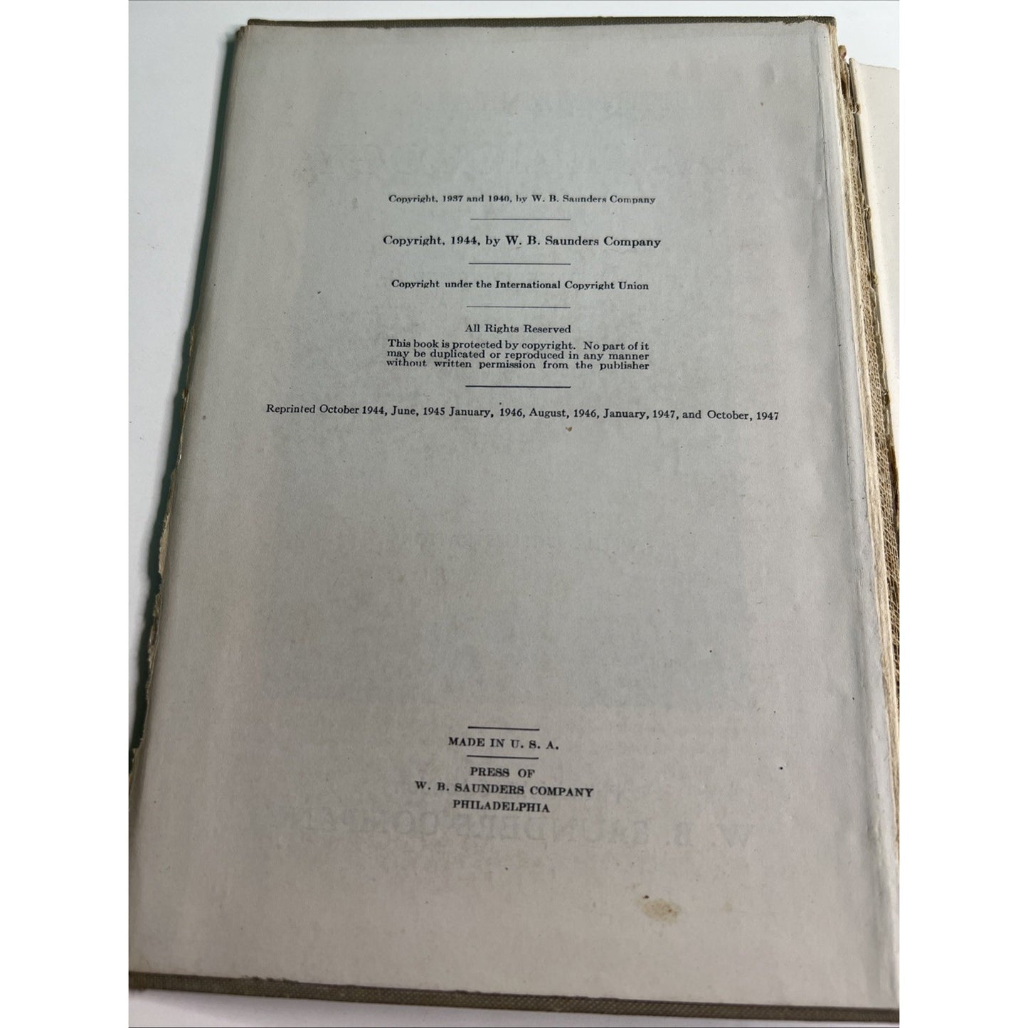 1947 Fundamentals Of Bacteriology Third Edition Martin Frobisher Hardcover