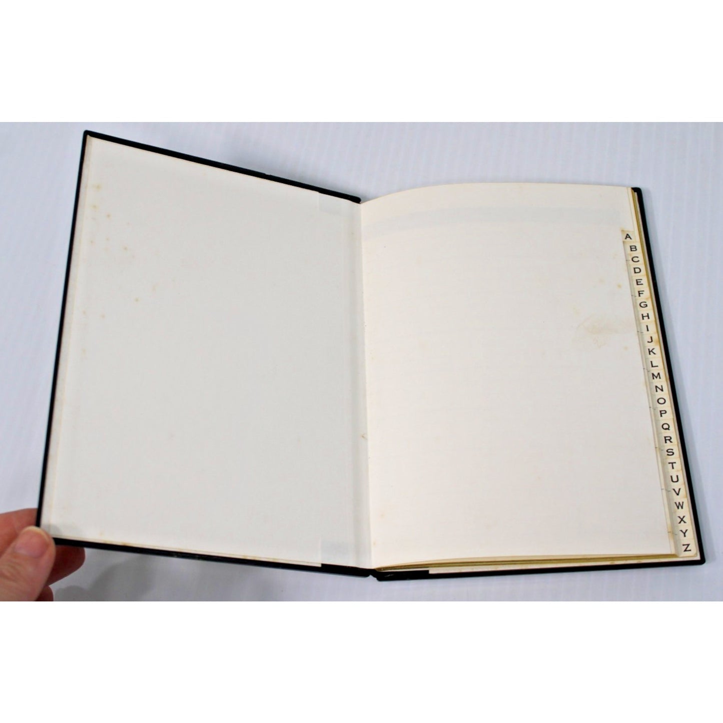 Nakatani Brothers Shokai Yamanaka Black Lacquerware Address Book, Unused