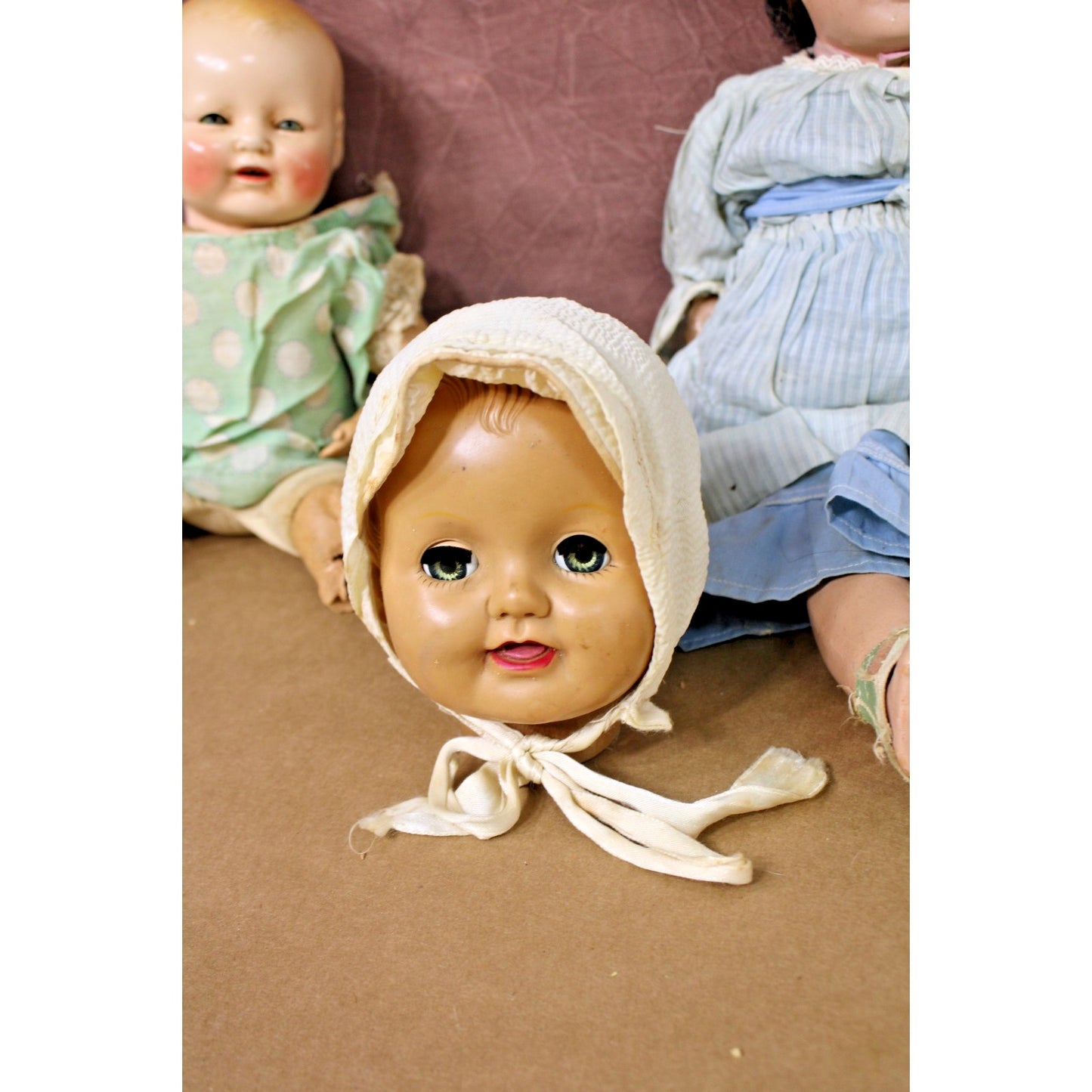 Creepy Old Antique Doll Lot, Truly Terrifying Halloween Decor-- See Description