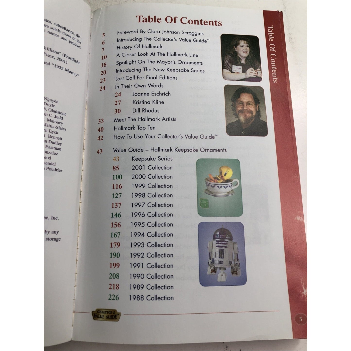 Hallmark Keepsake Ornaments 2001 Fifth Edition Collector’s Value Guide