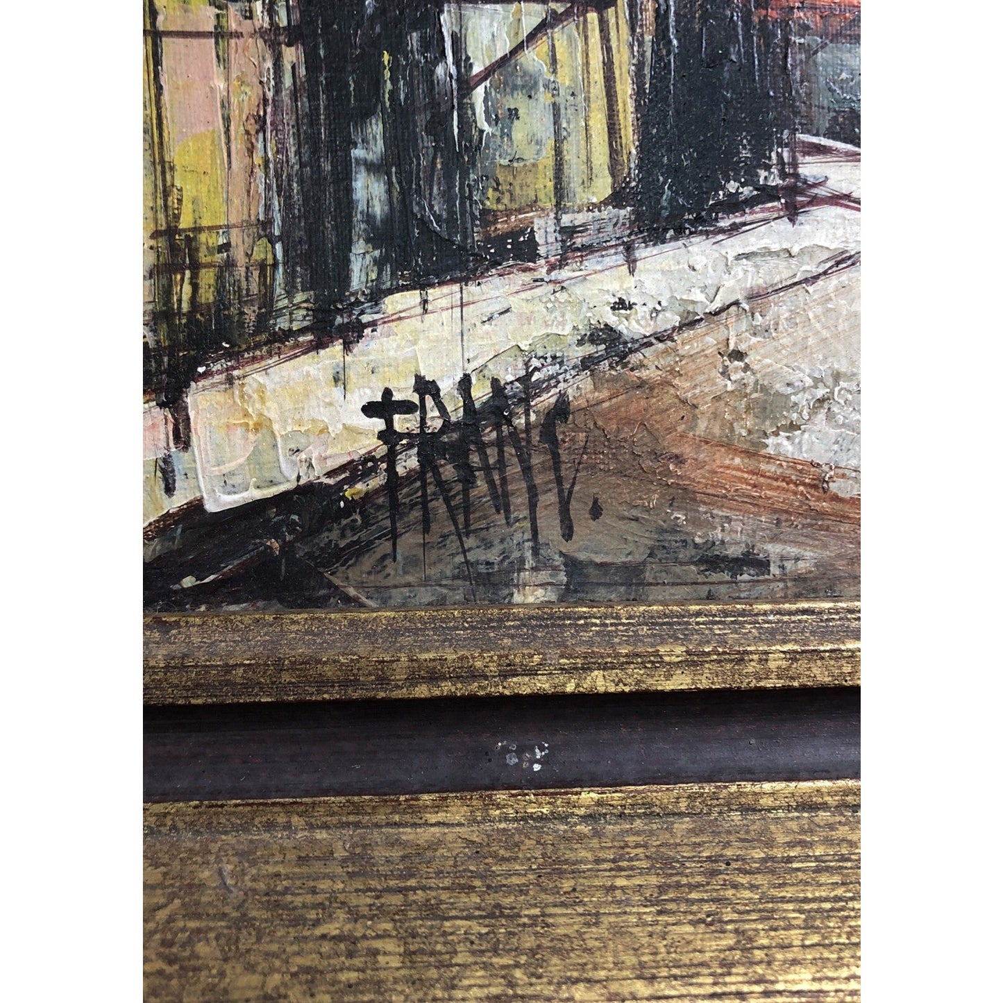 Signed FRANCOIS FRANC Oil Painting Place Du Tertre Montmartre Paris French Artis