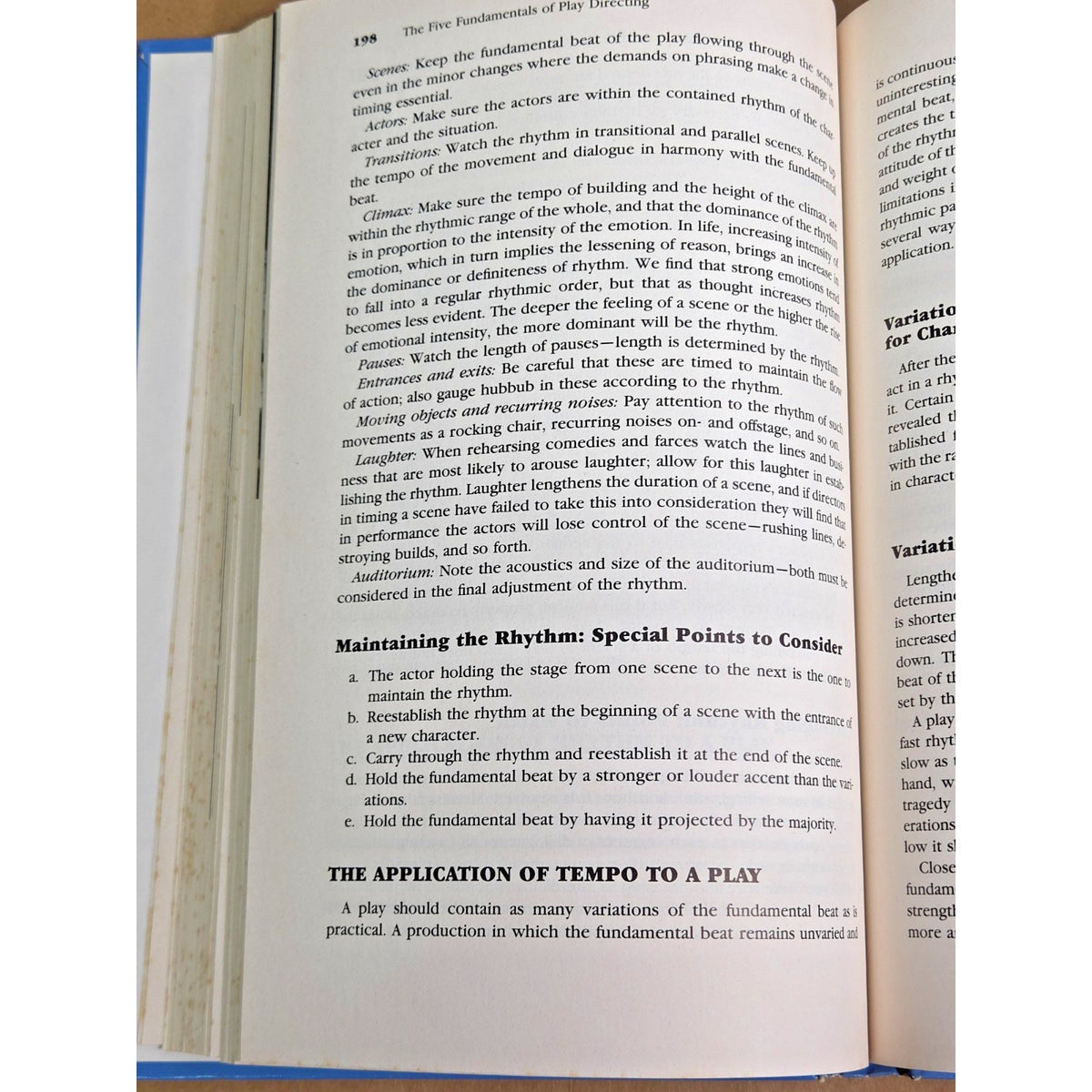 Vintage Fundamentals of Play Directing 5th Ed Instructor's Edition Dean Carra HC