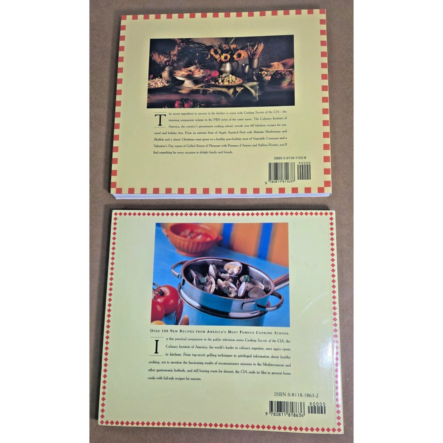 Vintage Culinary Institute of America Cookbook Set - PBS Series (2 Books)