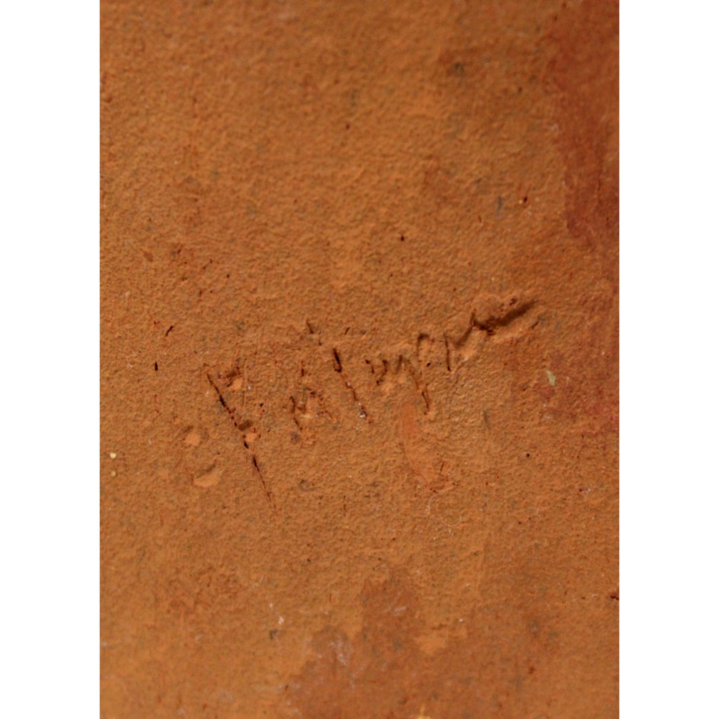 Original Art Sculpture- Terra Cotta- Seated Nude, Signed, 7.75" H