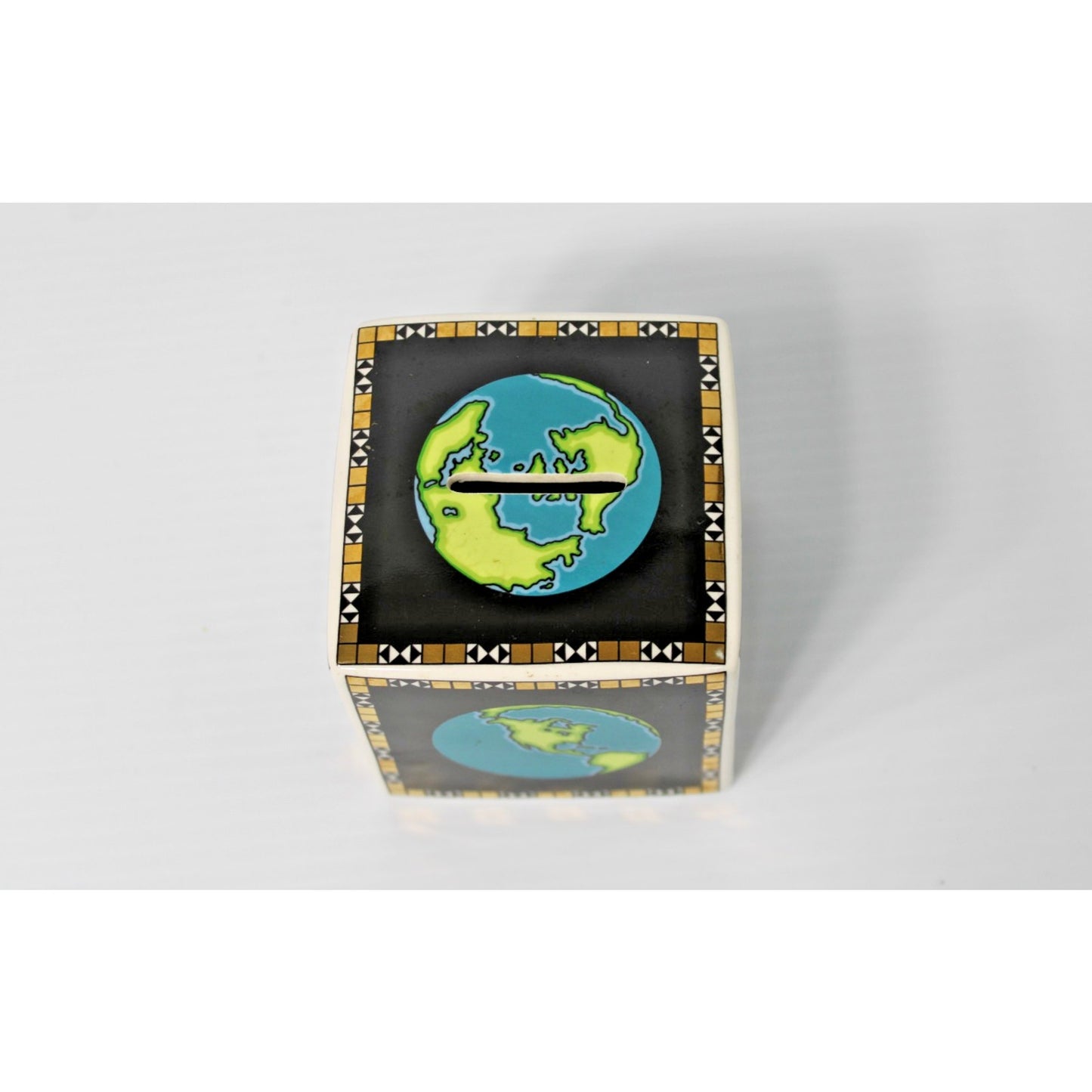 SUPER Rare Tiffany & Co. Porcelain Ceramic Bank, Globe Earth World Map HSBC 1994