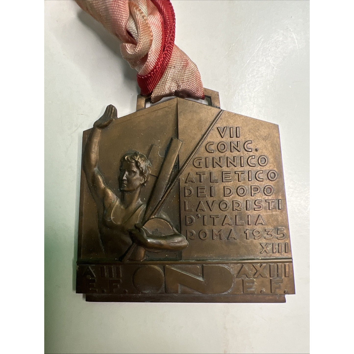 1935 Medal 7th Athletic Gymnastic Competition Of The Italian Workers’ Leisure