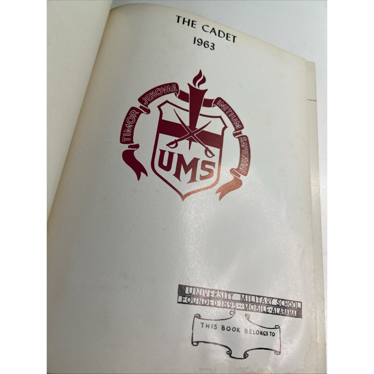 1963 THE CADET Yearbook University Military School Mobile Alabama AL UMS WRIGHT