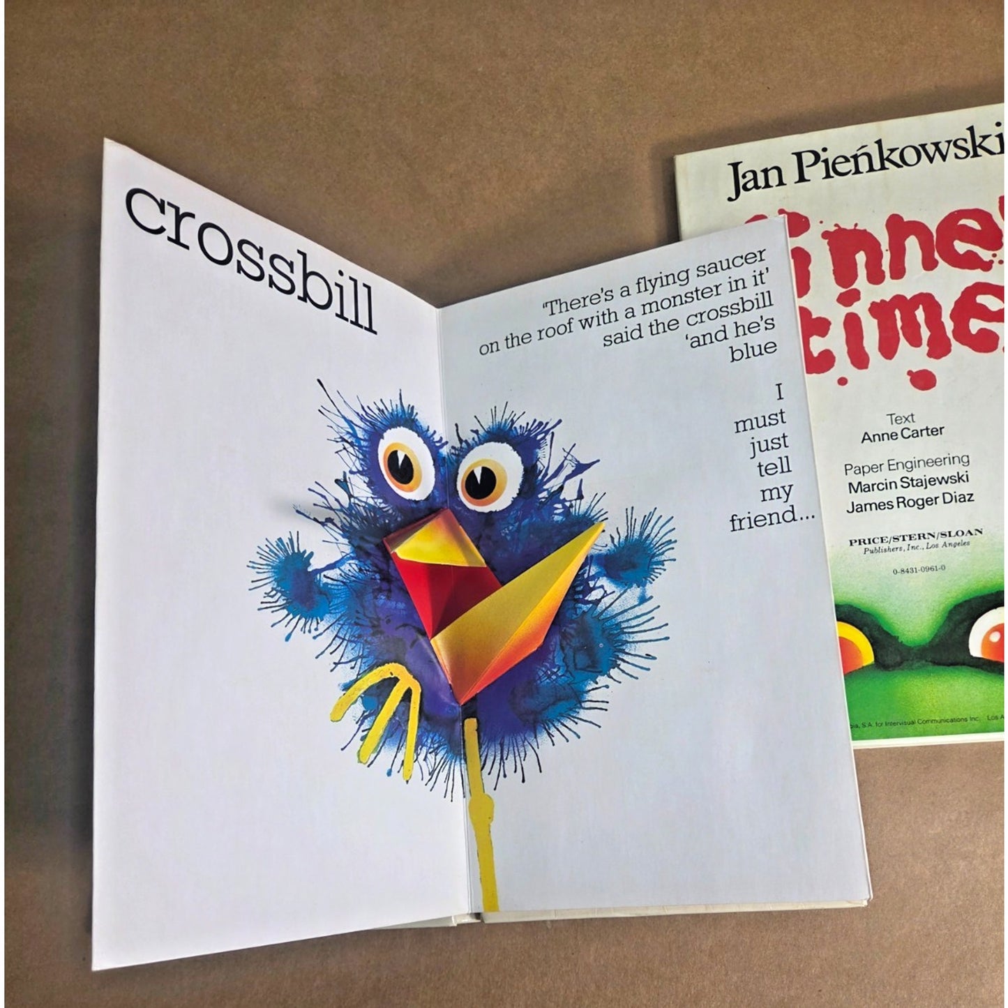 Vintage Jan Pieńkowski Pop-Up Book Set: Gossip (1983) & Dinner Time (1981)