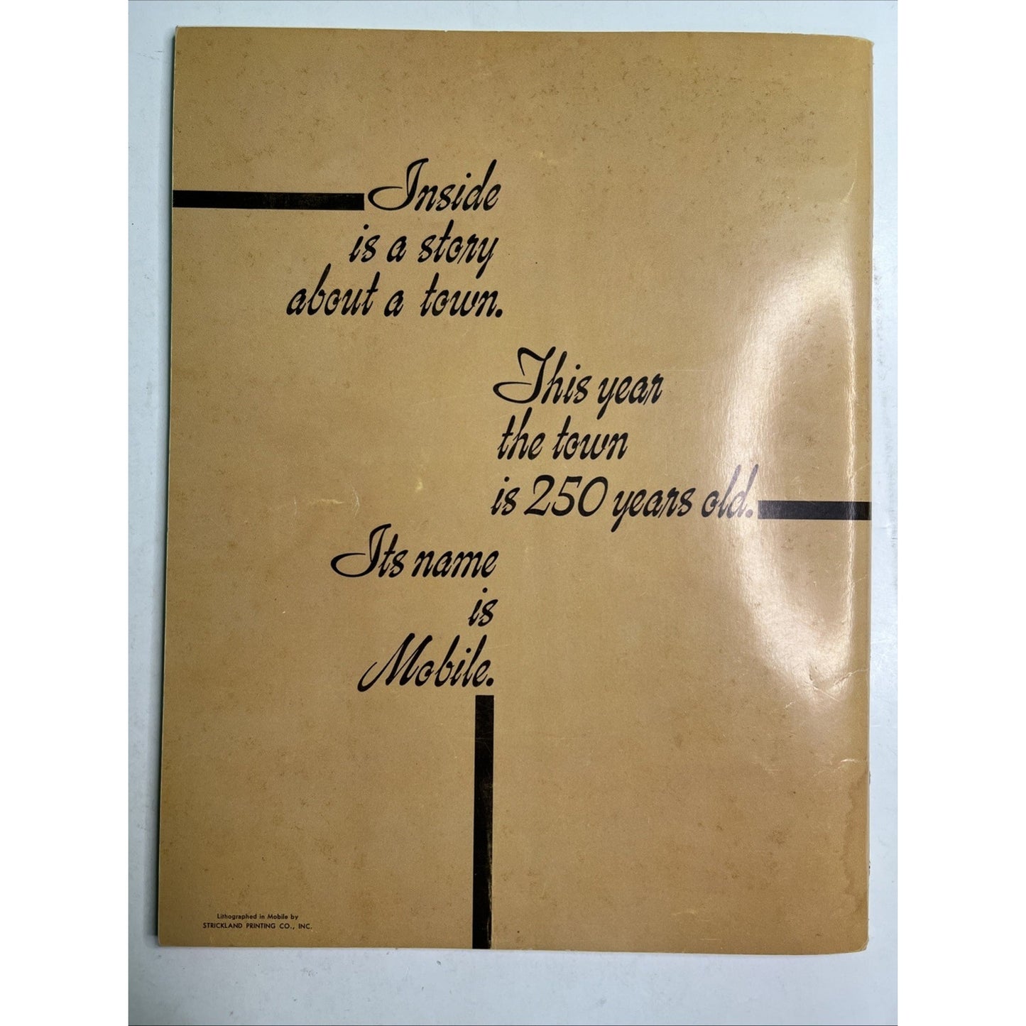 1961 Official Program of the 250th Anniversary Celebration of Mobile Alabama