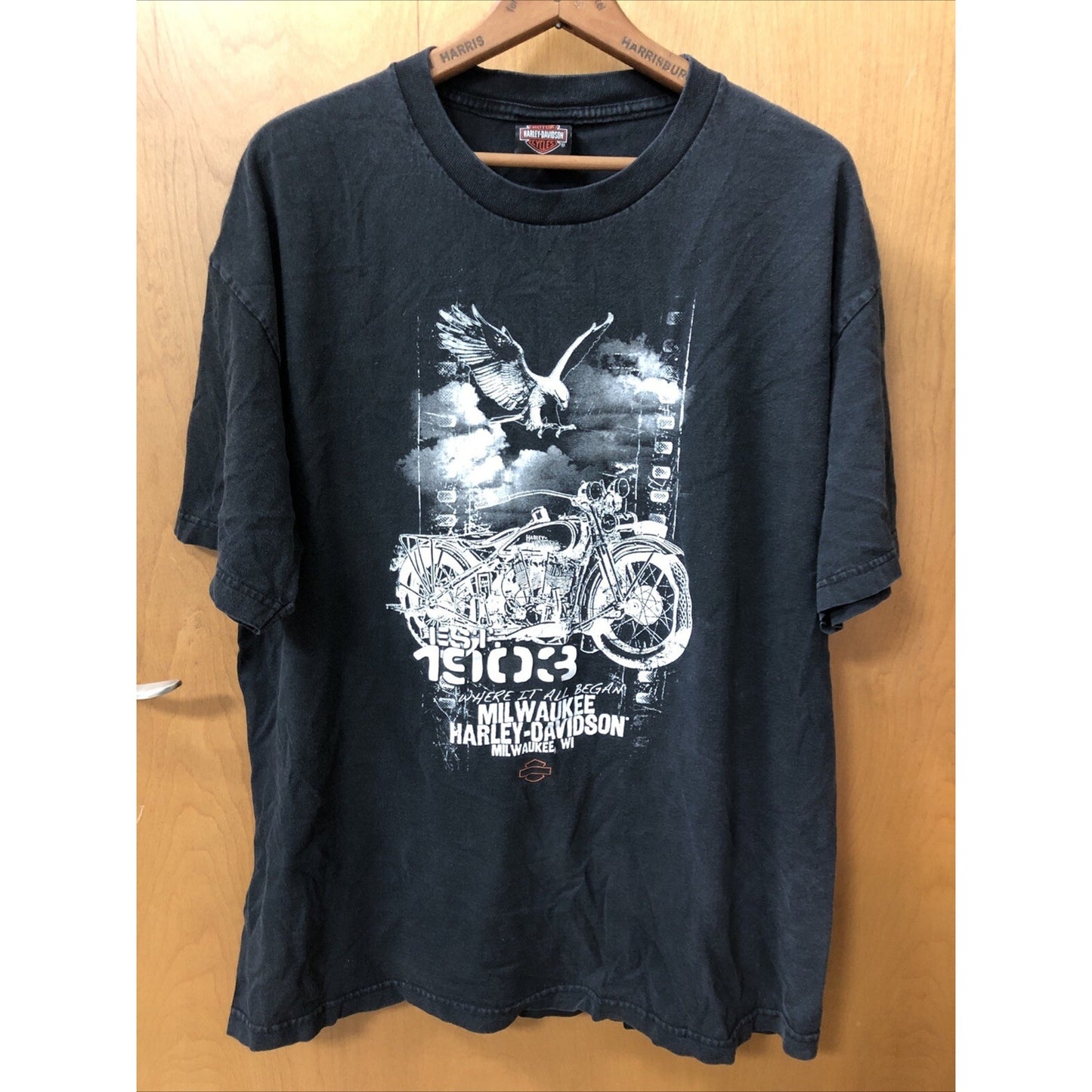Vintage 90s 1903 Harley Davidson Milwaukee Wisconsin XL Tshirt