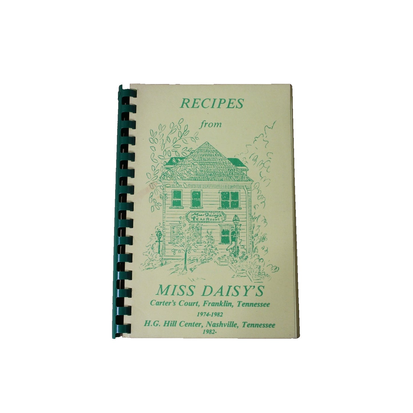 Recipes from Miss Daisy's Cookbook, 1978 Vintage Tea Room Franklin Nashville TN