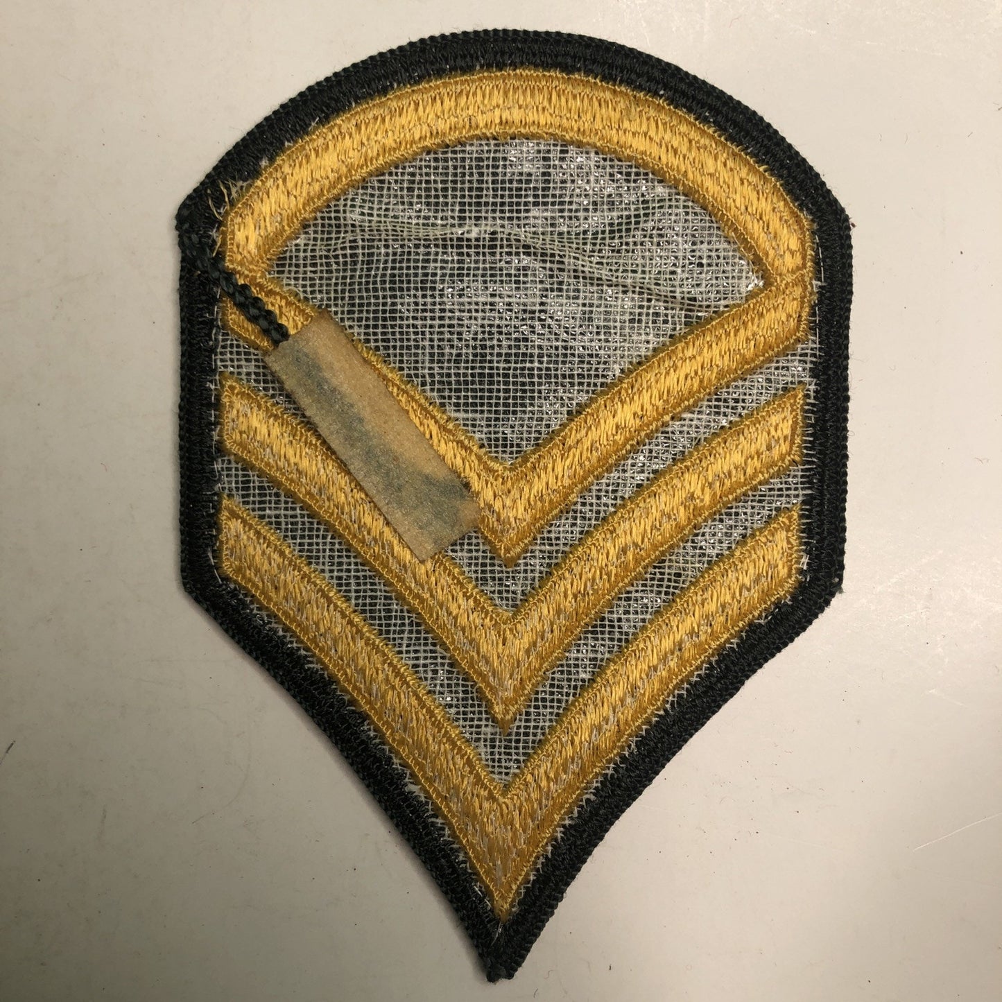 Vintage US Army Master Sergeant E-8 Sew On Embroidered Patch 4.5x3"