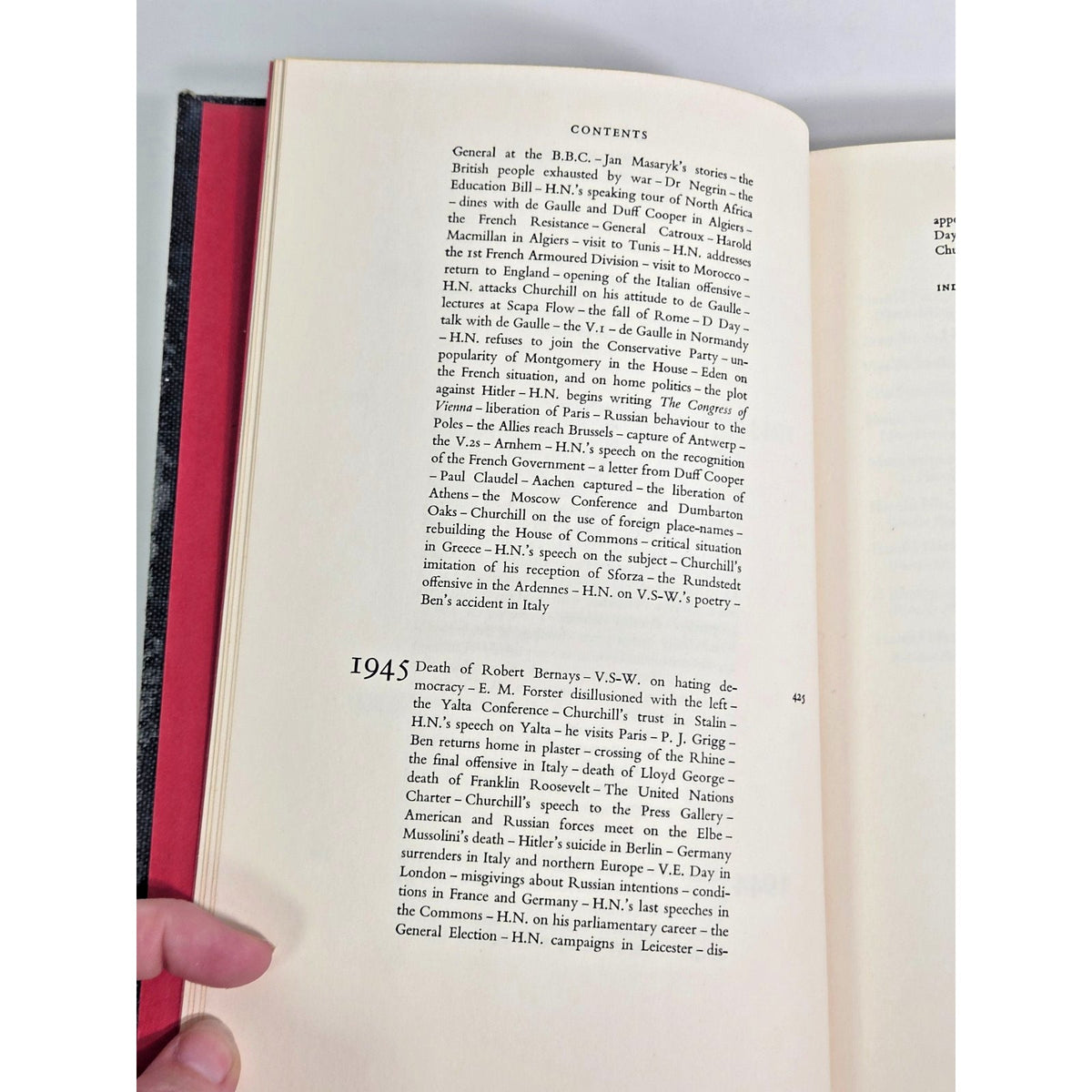 1967 The War Years Diaries and Letters 1939-1945 Harold Nicolson Volume II WWII