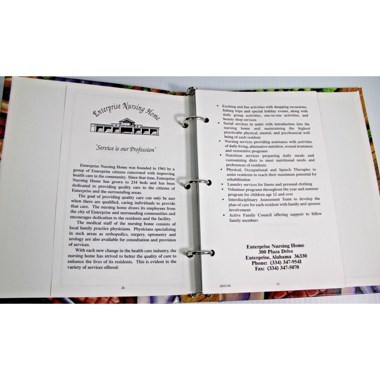 Vintage Sharing Our Best- Enterprise Nursing Home Alabama AL Community Cookbook