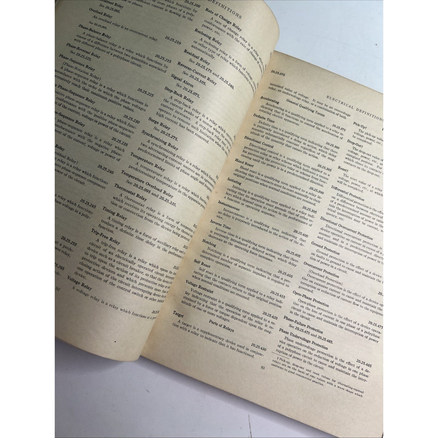 American Standard Definition of Electrical Terms Institute Engineers 1942 HC