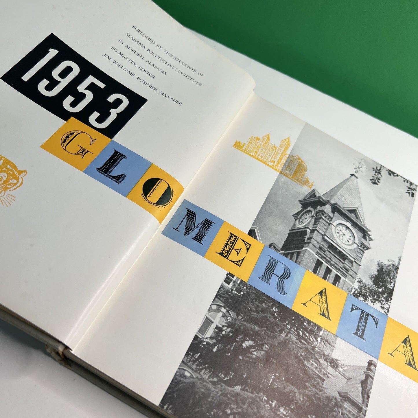 1953 Alabama Polytechnic Institute Yearbook Glomerata Auburn