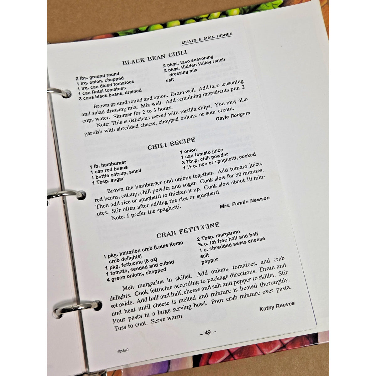 Vintage 1999 Sharing Our Best Enterprise AL Nursing Home Community Cookbook