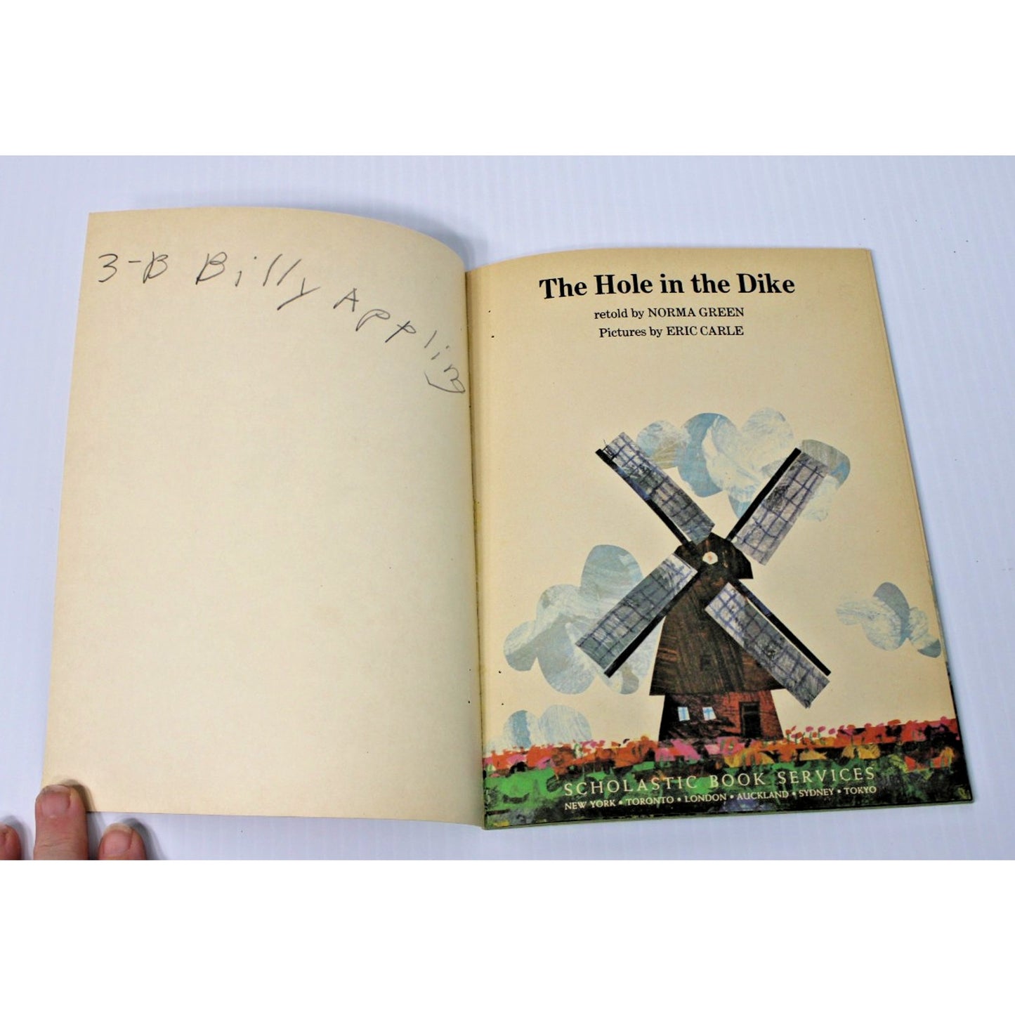 Vintage Eric Carle Illustrated Children's Book- The Hole In The Dike, 1974