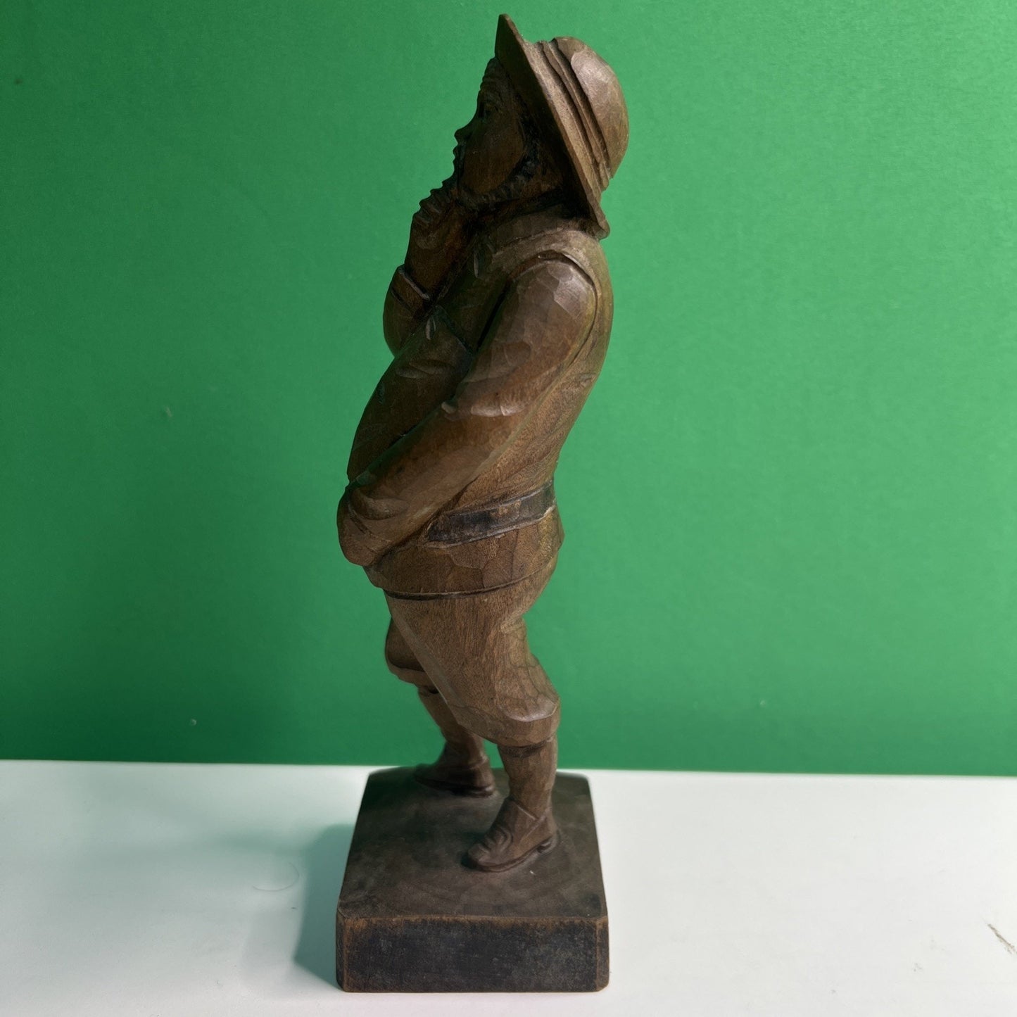 8” Hand Carved Wooden Sancho Panza Don Quixote's Side Kick by OURO of Spain