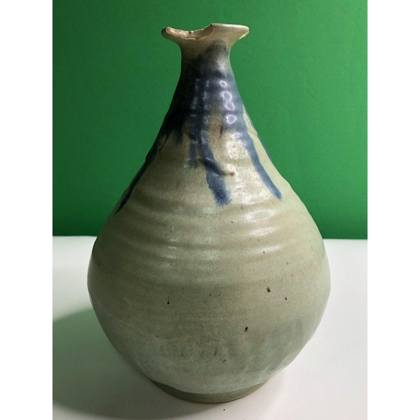 Vintage JIM POTMESIL ART STUDIO POTTERY VASE Baldwin County AL Alabama SIGNED