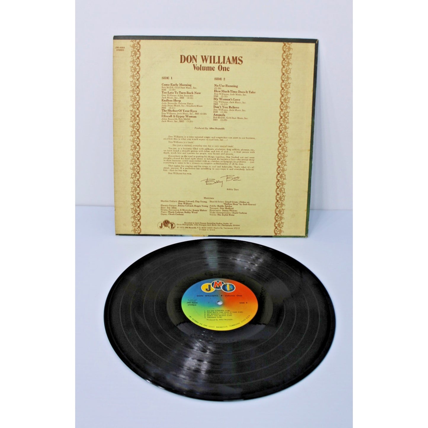 Don Wiliams: Volume One, 1973 JMI-4004 Best of Vol. 1, Matte Sleeve, VG/ VG+