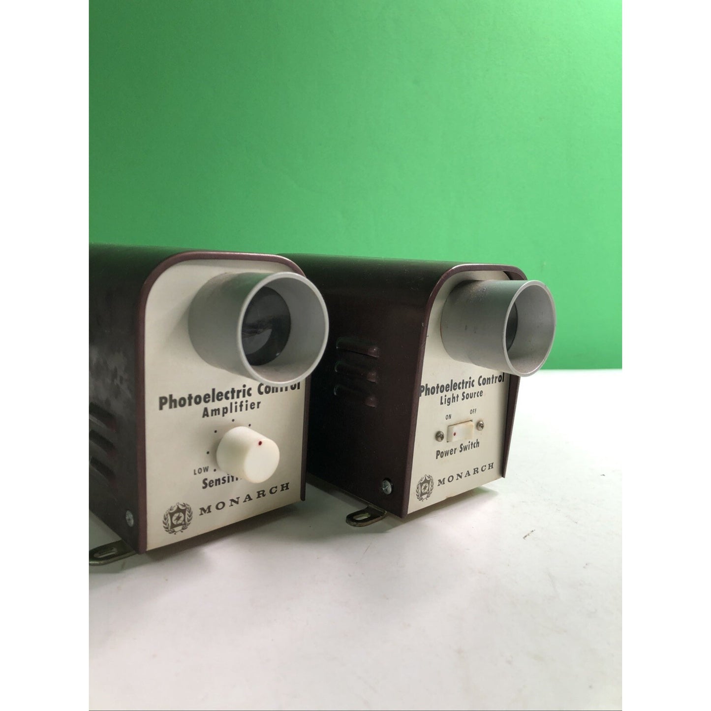 (2) Vintage MONARCH PHOTOELECTRIC CONTROL RELAY SYSTEM Untested Rare