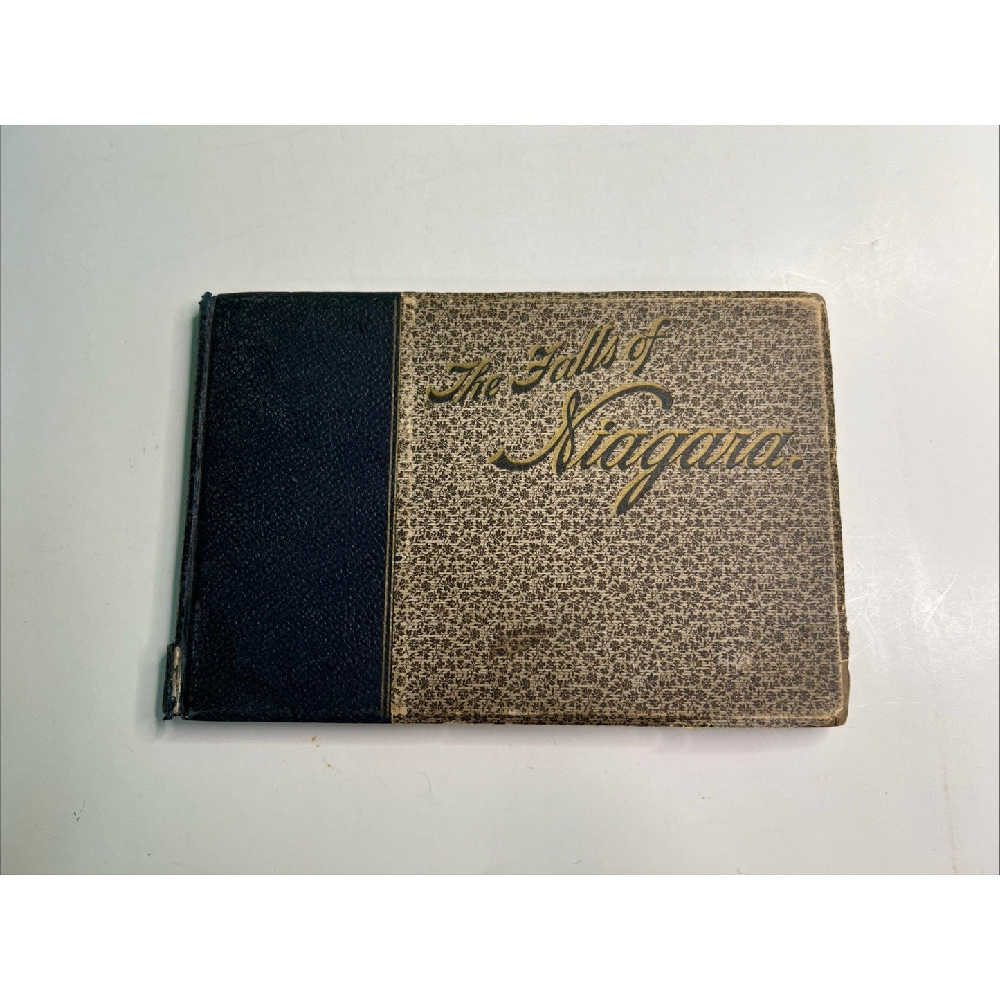 NIAGARA FALLS SOUVENIR BOOK EARLY 1900's Hardcover PICTURE BOOK With Advertising