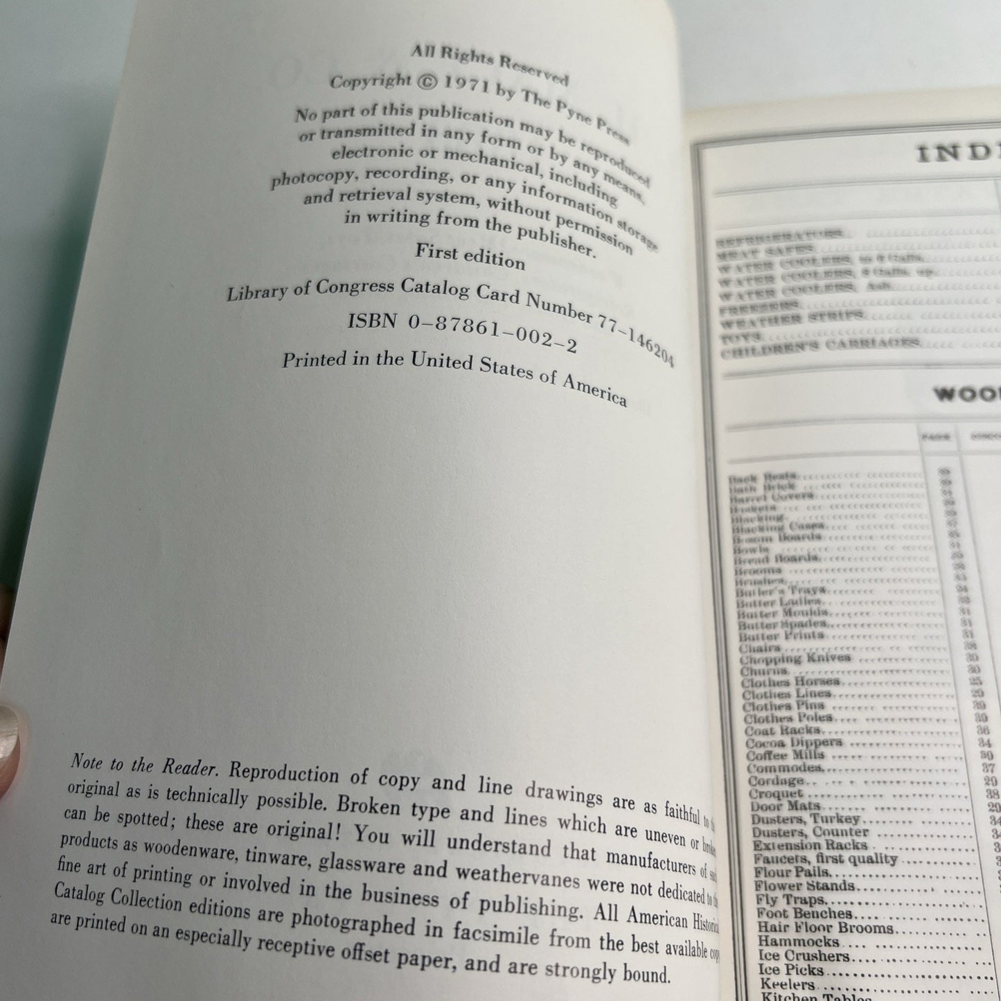 L. H. Mace & Co. 1883 American Historical Catalog 1971 Reprint First Edition