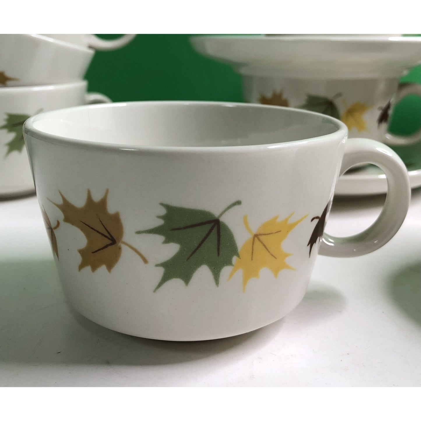 MCM Lot 14 Franciscan INDIAN SUMMER China 8 Cups 4 Saucers 1 Sugar 1 Creamer
