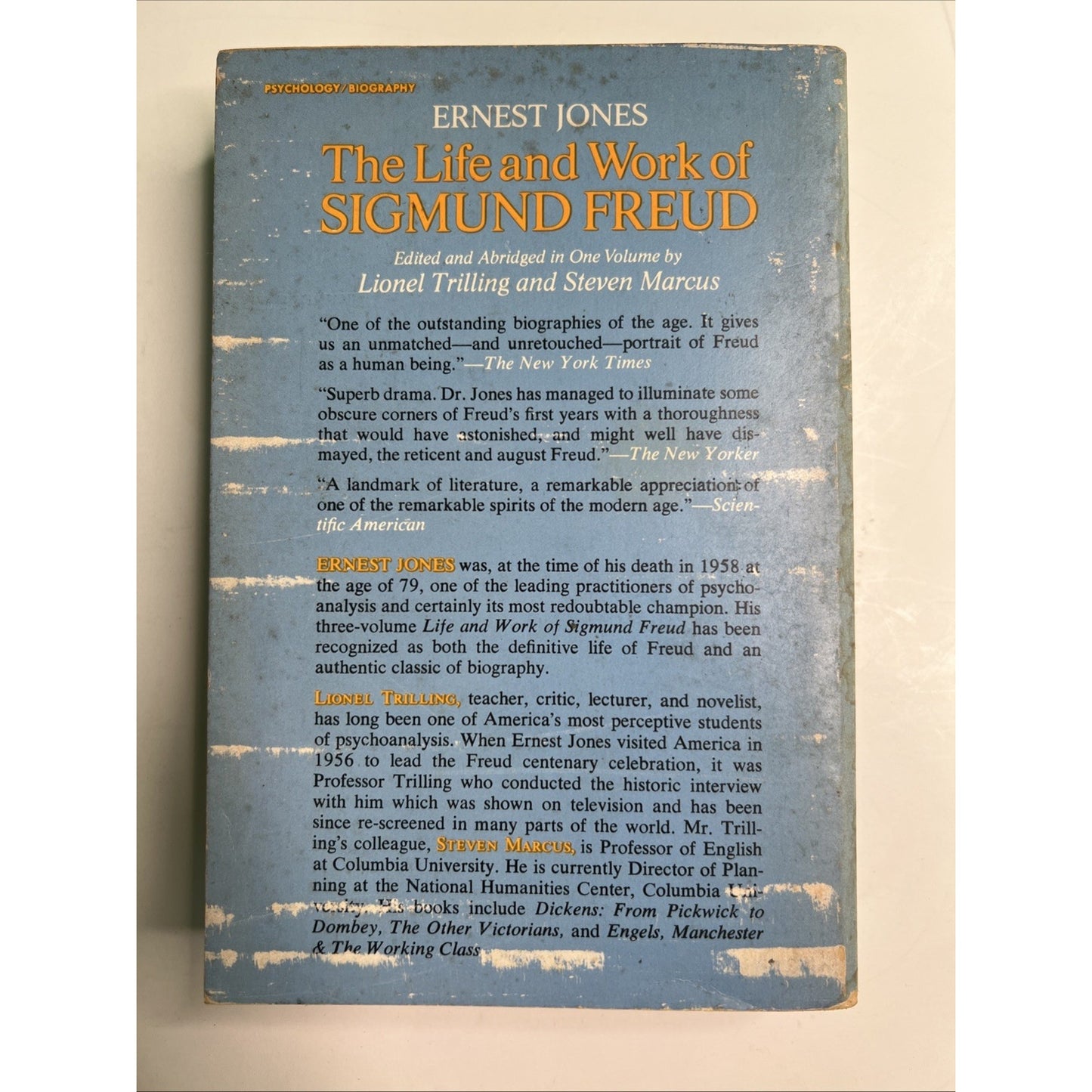 The Life and Work of Sigmund Freud by Ernest Jones Paperback 1961 Illustrated.