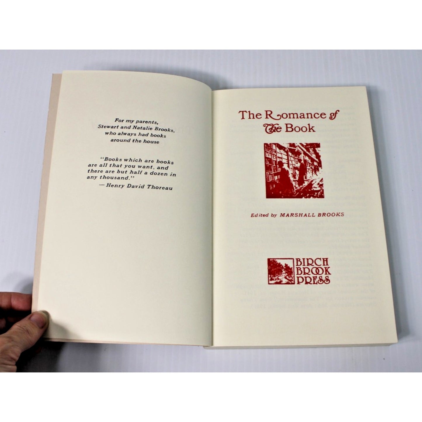 The Romance of the Book: Marshall Brooks, 1995, Letterpress Edition, 80 lb Stock