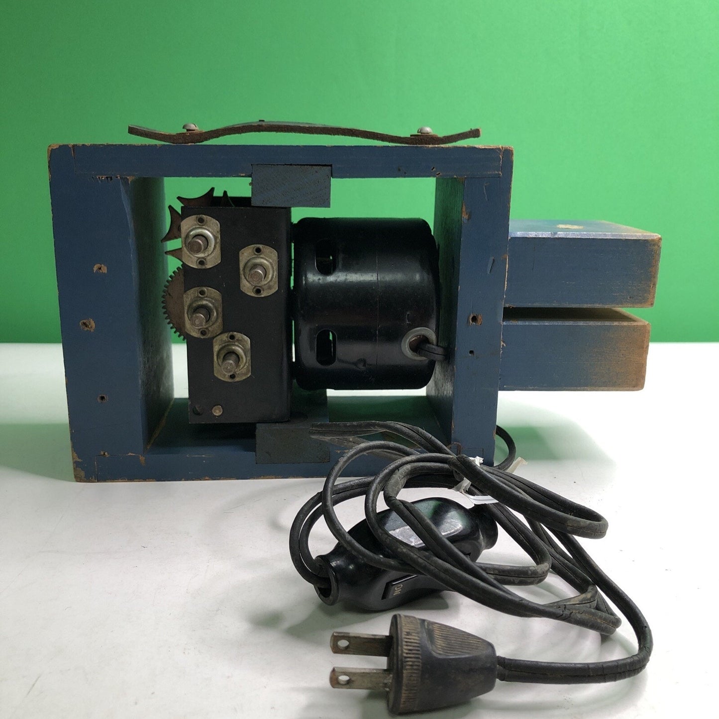 Vintage KRAFT FOODS Motor Driven Gadget Wood Casing Electric Mystery