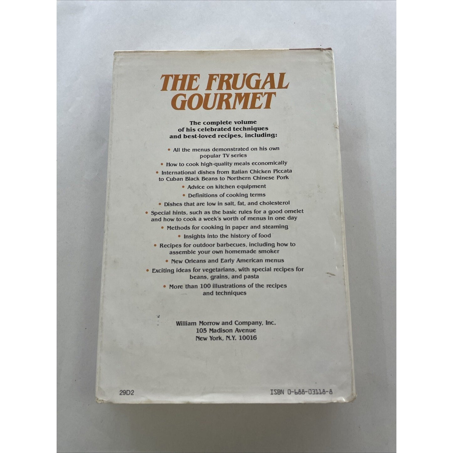 The Frugal Gourmet by Jeff Smith (1984, Hardcover)