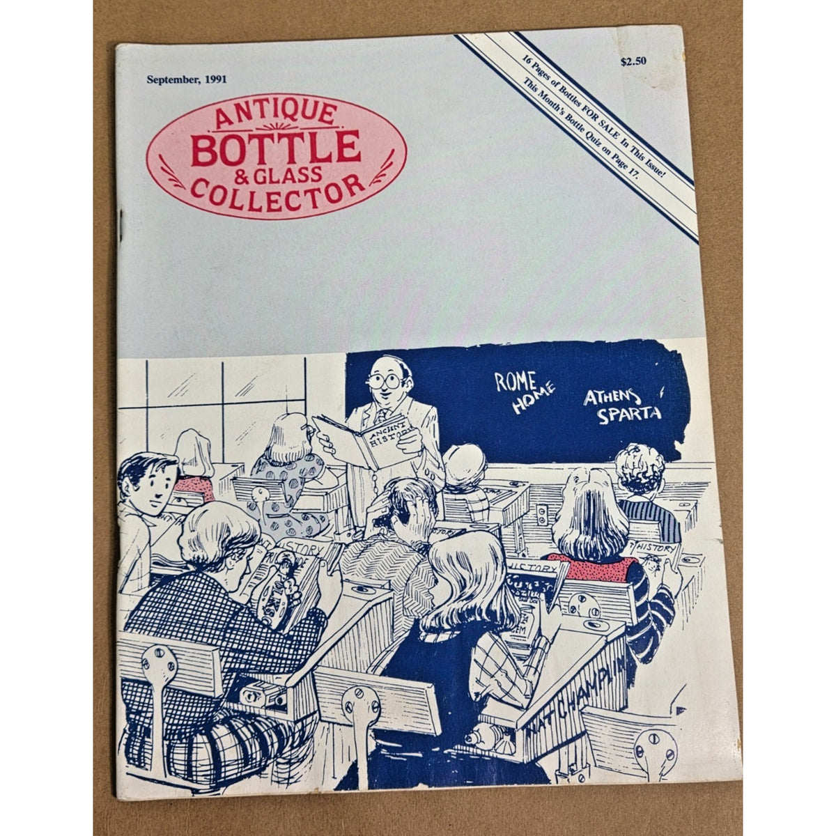 Vintage Antique Bottle & Glass Collector Magazine Lot 1991-1993 Set of 10