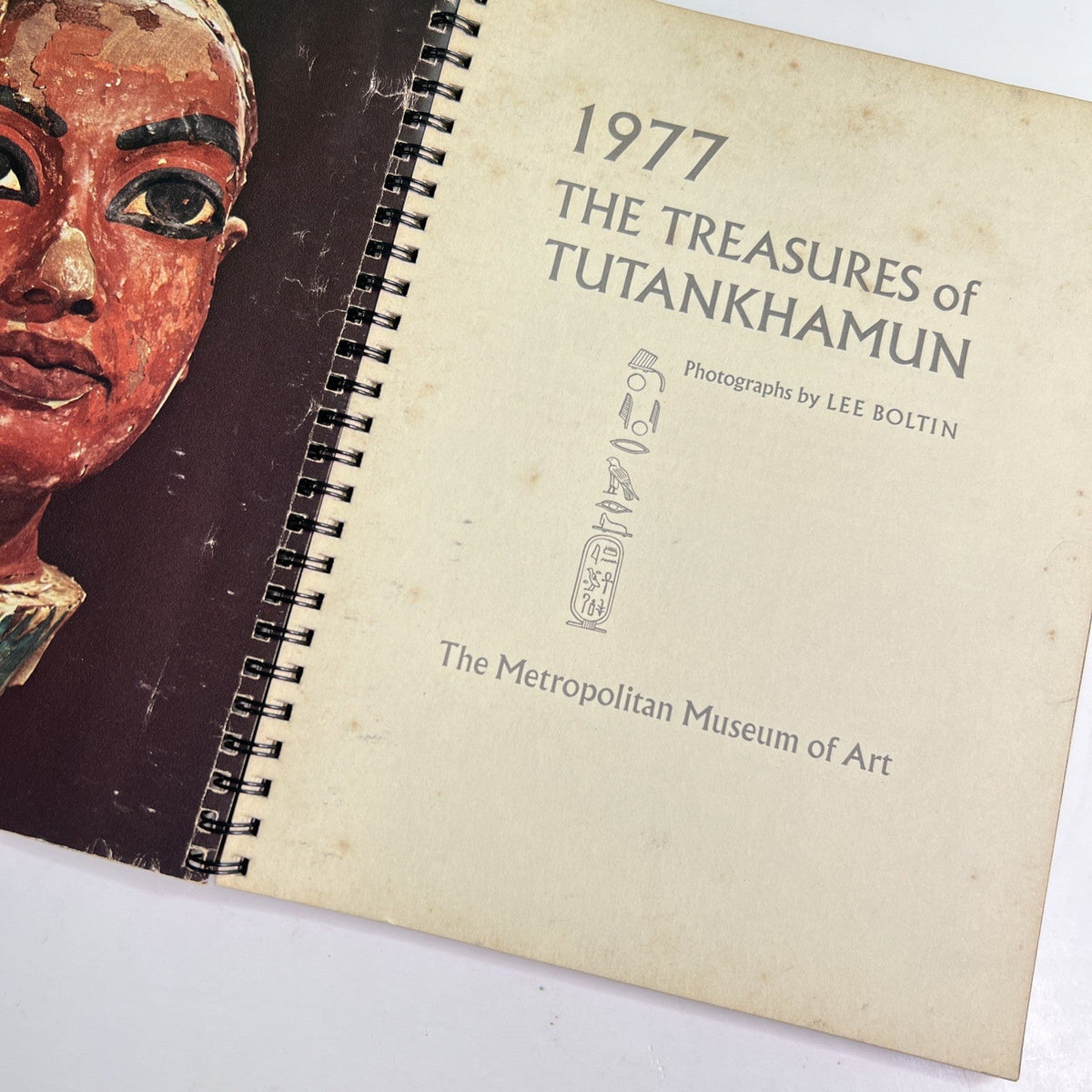 Treasures of Tutankhamun 1977 Weekly Calendar Metropolitan Museum of Art Boltin