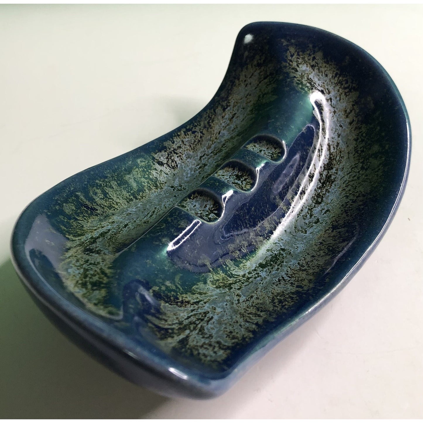 Rare Vintage Pinewood Pottery ASHTRAY By EDITH HARWELL Fairhope AL Alabama Smoke