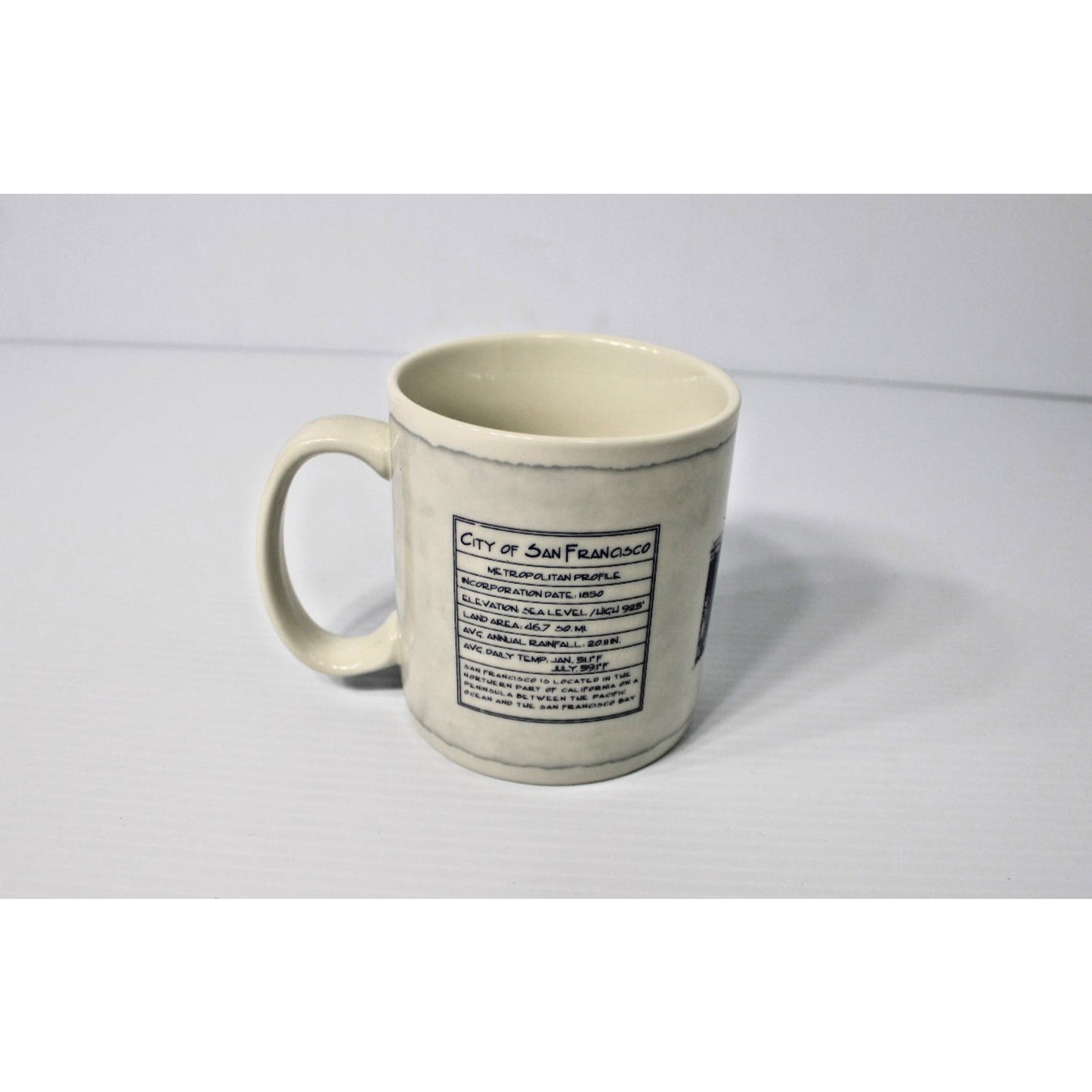 Starbucks 2007 San Francisco City Coffee Mug By The Bay Architecture Series 18oz