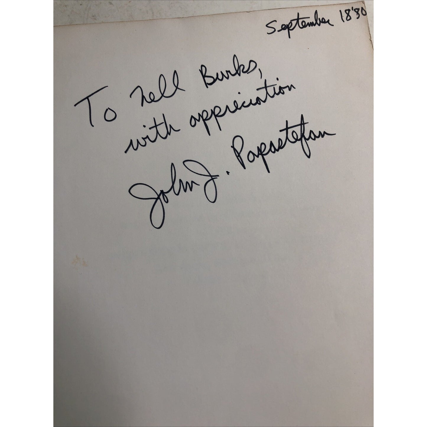 SIGNED Timpani Scoring Techniques In The Twentieth Century John James Papastefan