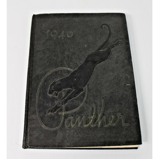 Vintage 1940 The Panther Yearbook, H.B. Plant High School, Tampa Florida FL