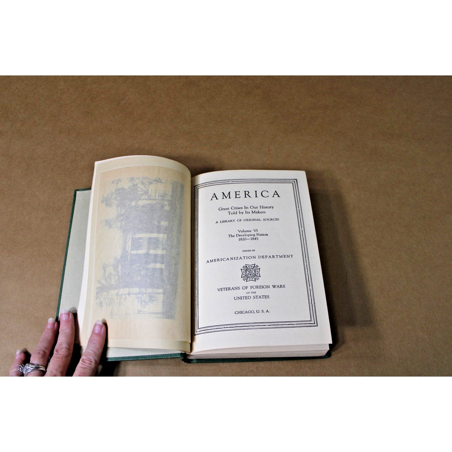 1925 America: The Developing Nation 1820-1845 Americanization Dept. VFW
