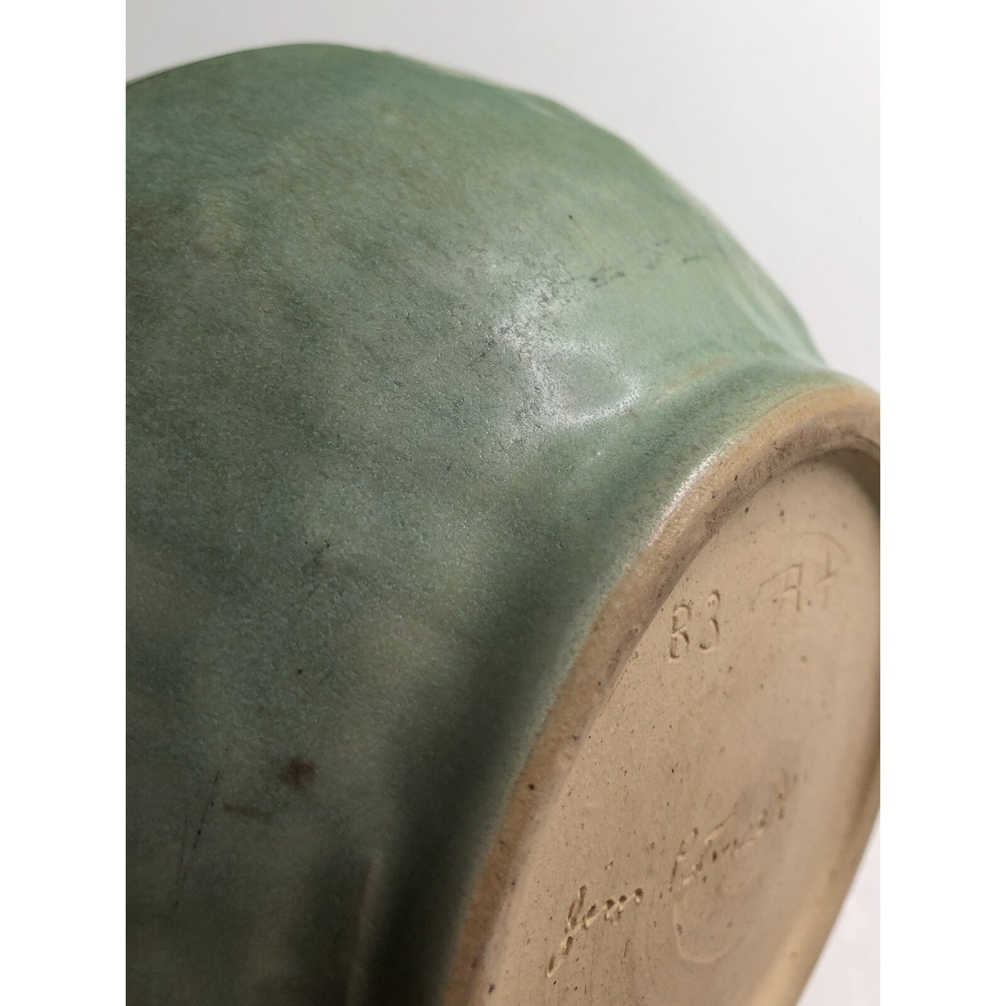 Vintage JIM POTMESIL ART STUDIO POTTERY VASE Baldwin County AL Alabama SIGNED