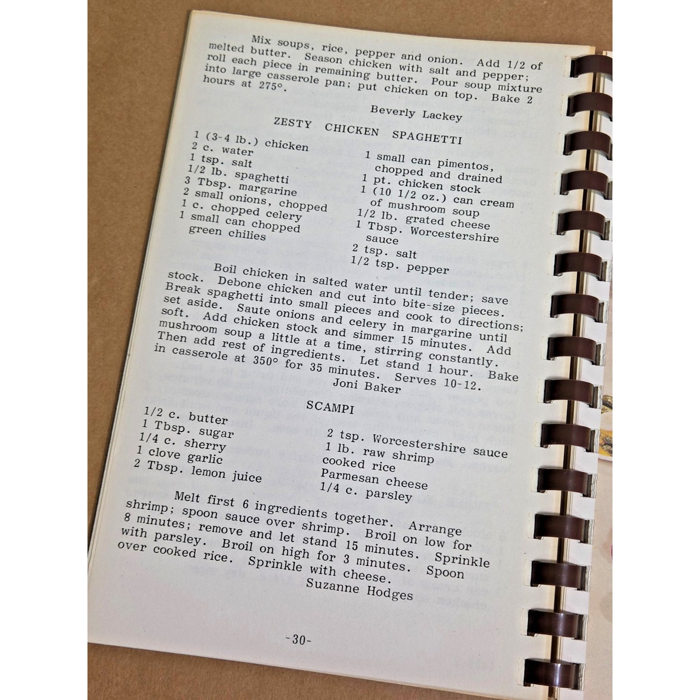 Vintage Beta Sigma Phi "Cherished Recipes" Community Cookbook - Spiral Bound