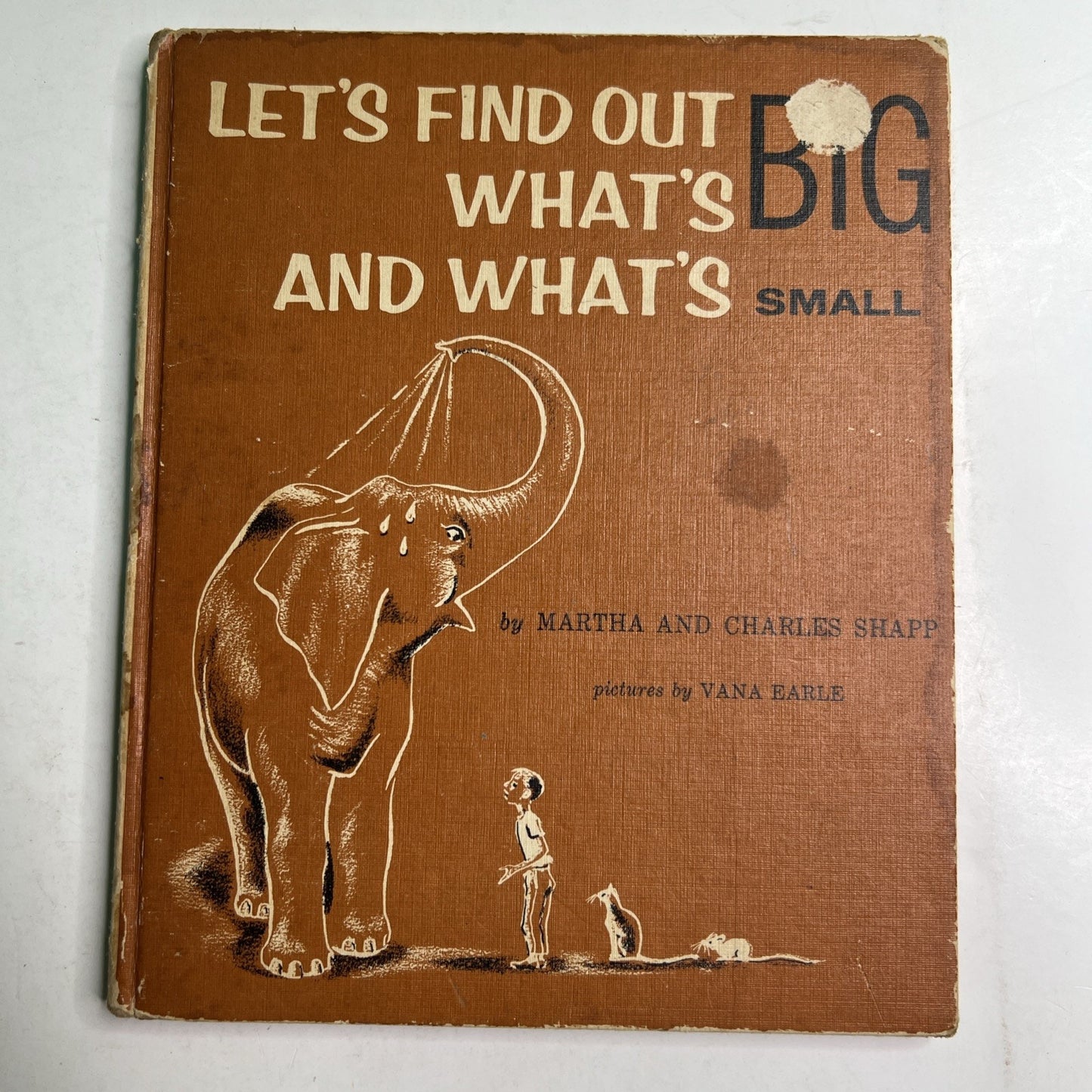 Let's Find Out What's Big and What's Small Shapp & Earle 1959 Hardcover Book