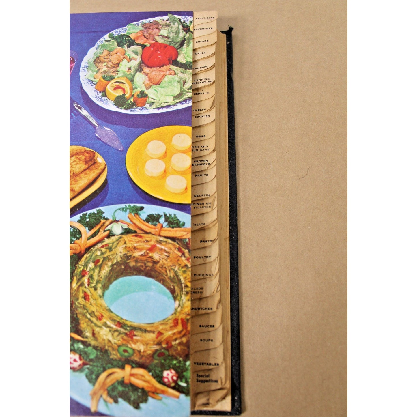 Vintage 1954 Searchlight Recipe Book, 25th Edition, HC Tabbed Illustrated