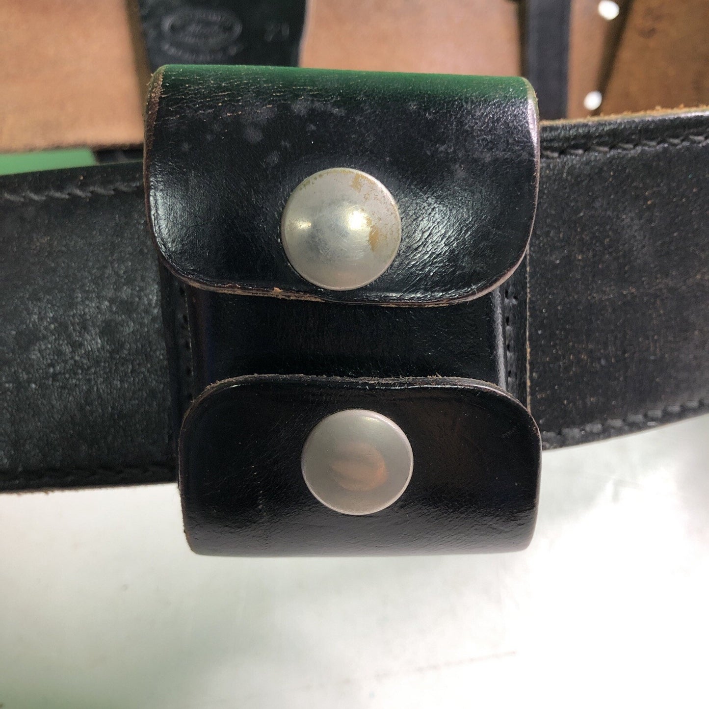 Vintage Brauer Bros. Black Leather Service Belt 42 Bucheimer Accessories Holster