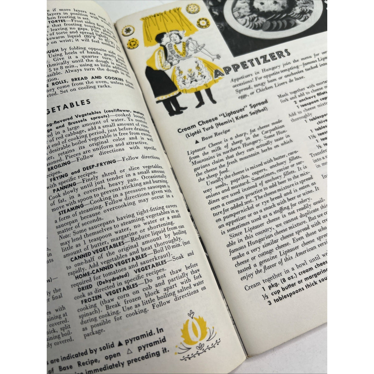 The Hungarian Cookbook European Cuisine Recipes Illustrated Paperback Book 1955
