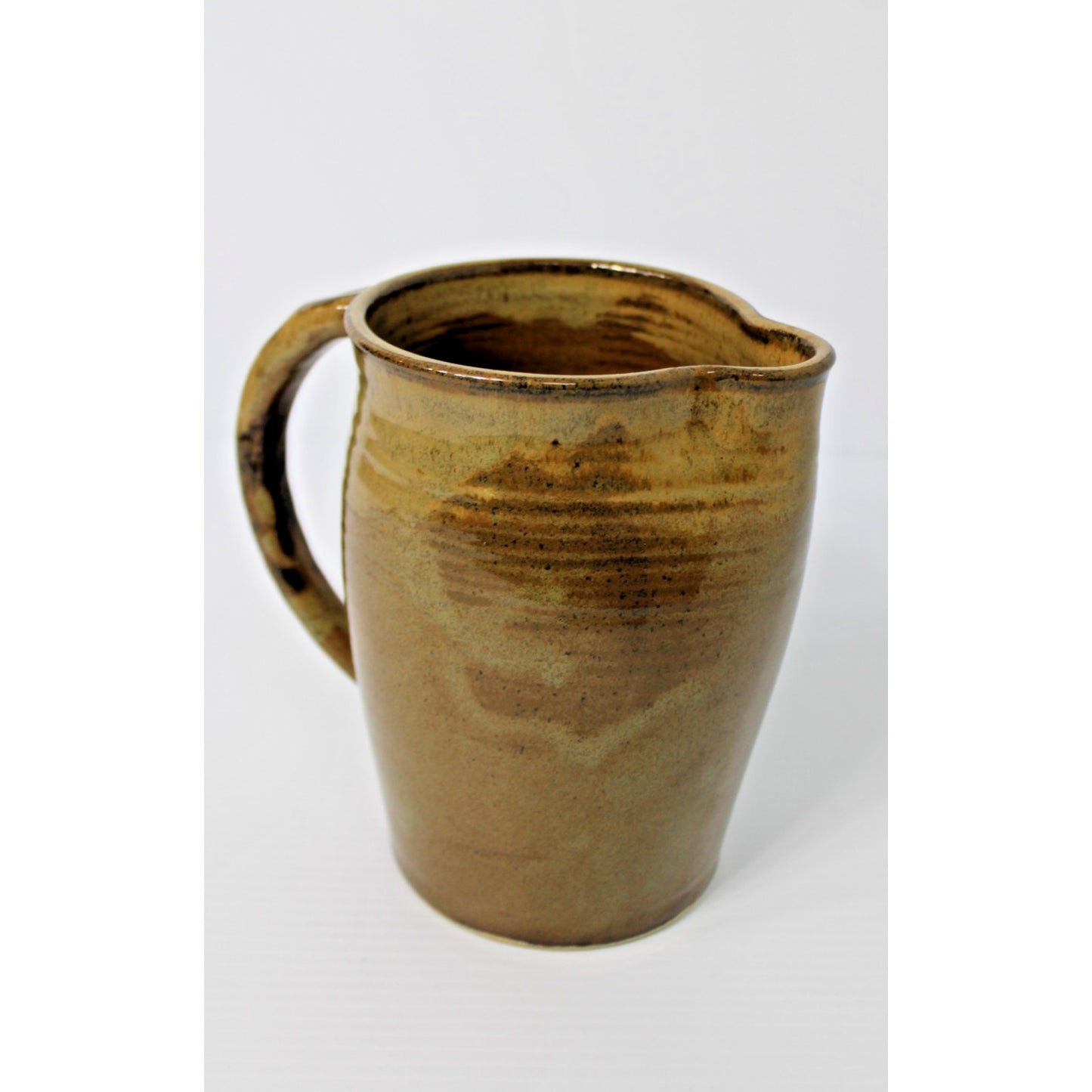 Rare Handmade Studio Pottery Pitcher- Fingerprint Pottery Pontotoc, Mississippi