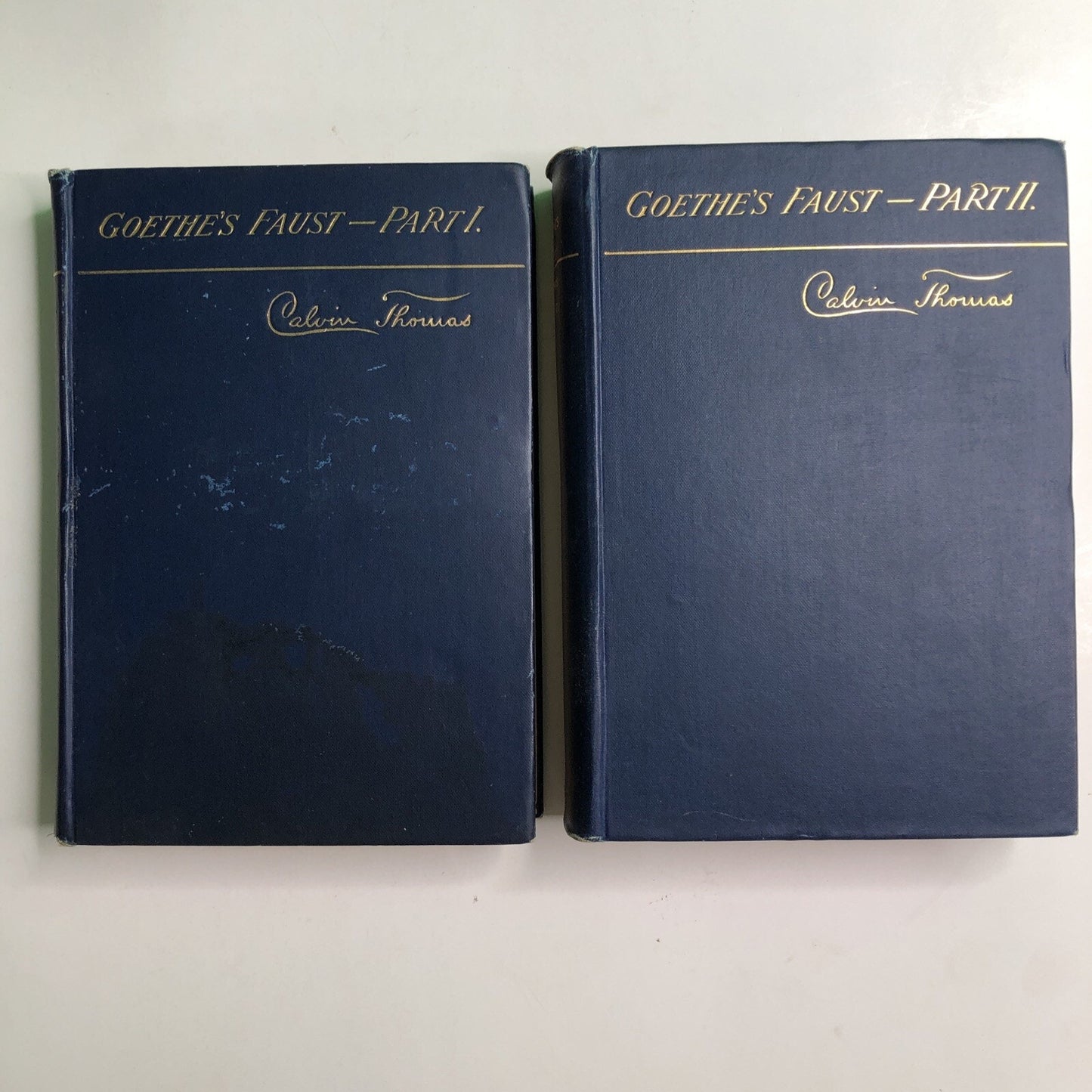 GOETHE'S FAUST PARTS I and II Edited By Calvin Thomas 1899 Hardcover