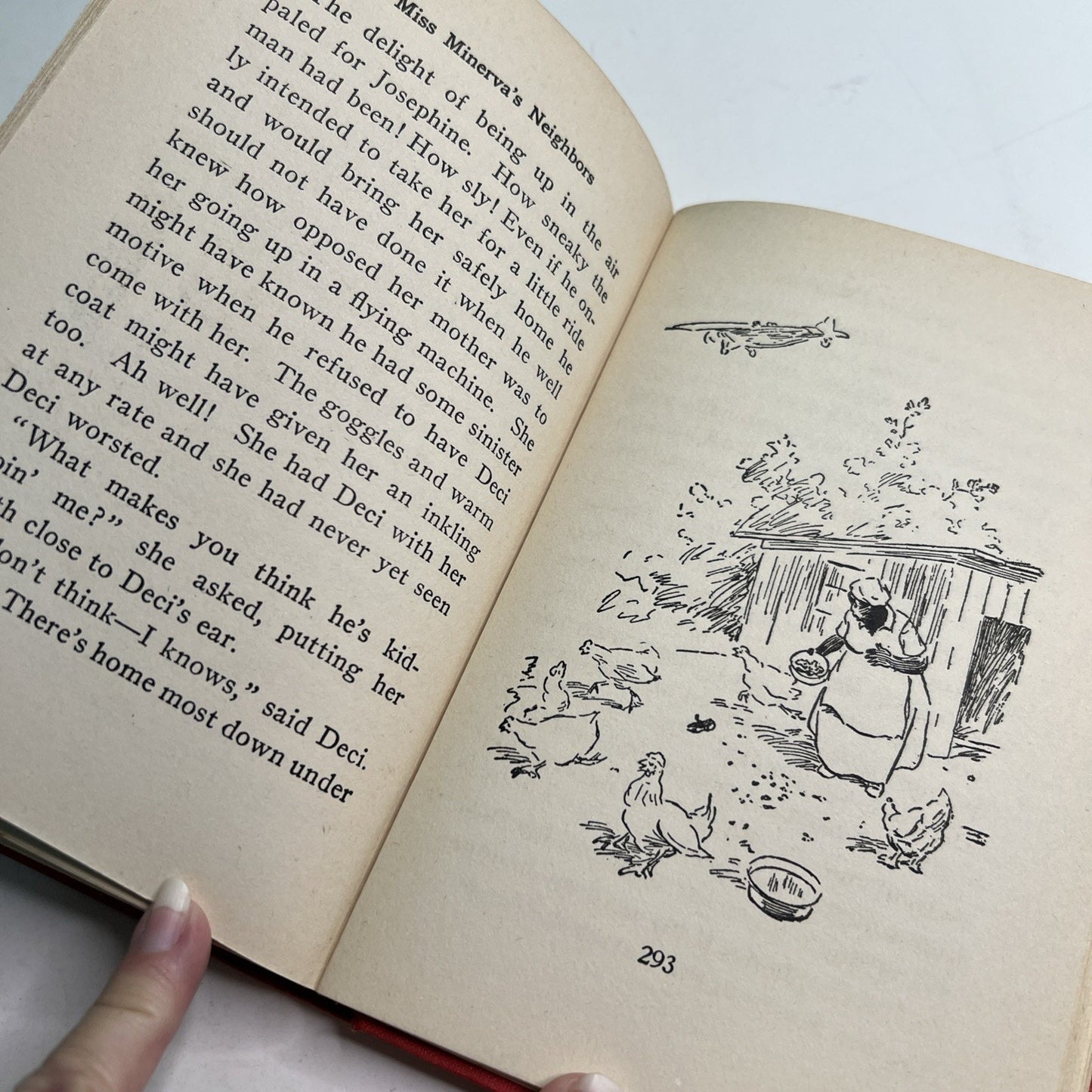 1929 MISS MINERVA'S NEIGHBORS by Emma Speed Sampson 1st Edition HC Illustrated