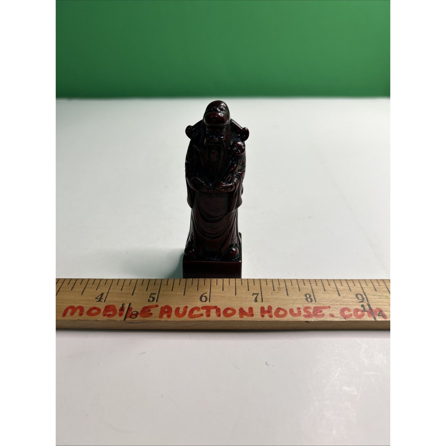 Vintage Chinese Chess King Replacement Piece Dark Red Soapstone